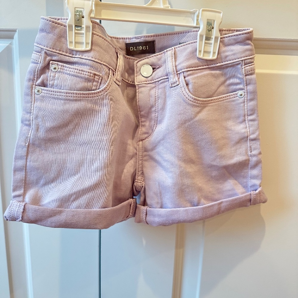 Girls DL1961 Lavender jean shorts size 10